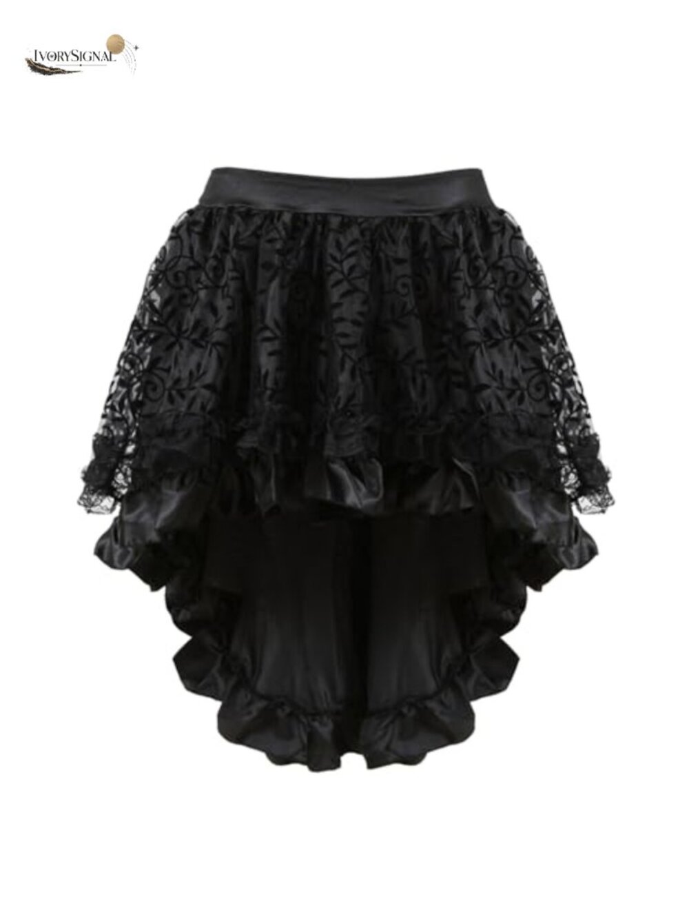 Steampunk High Low Skirt Plus Size Renaissance Costume Halloween